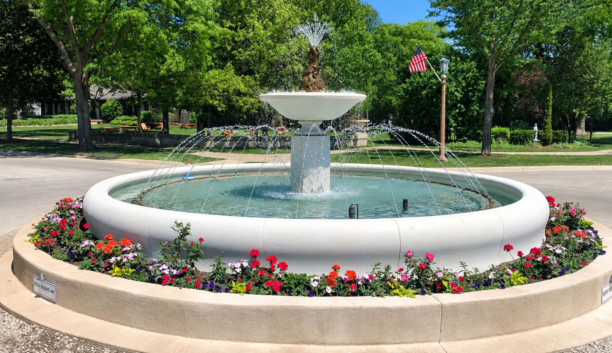 Kenilworth Fountain in Park