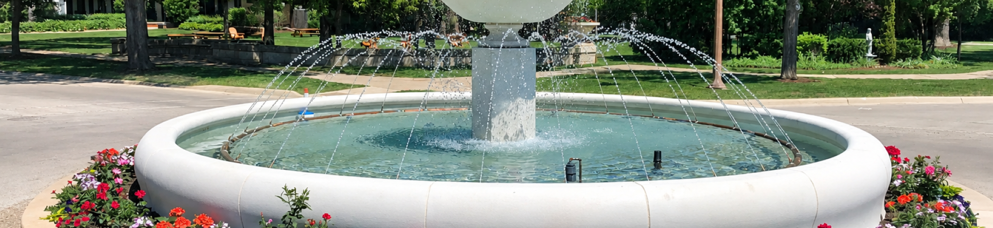 Kenilworth Fountain in Park